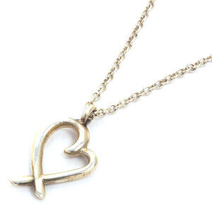 Tiffany Co Paloma Picasso Loving Heart Pendant Necklace Silver